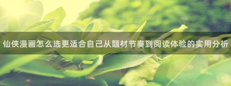 樱花日语视频课程:仙侠漫画怎么选更适合自己从题材节奏到阅读体验的实用分析